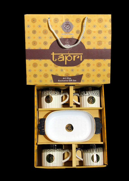 Tapri Ceramic 4+1 Pcs Exclusive Gift Set